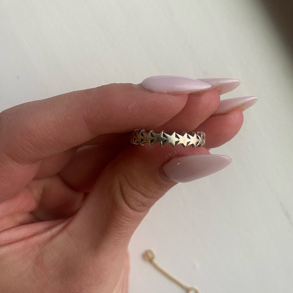 Sterling silver star ring - Picture 2 of 2